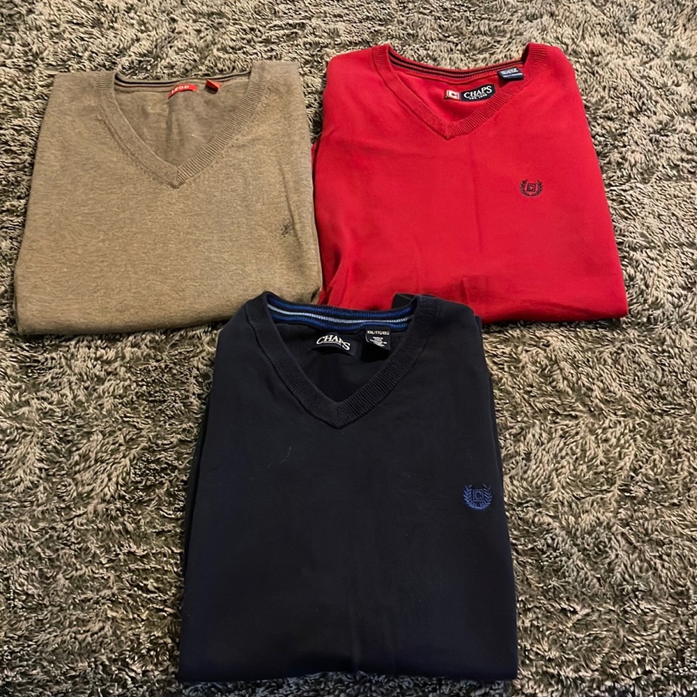 Sweater vests ISO’s and chaps set of 3